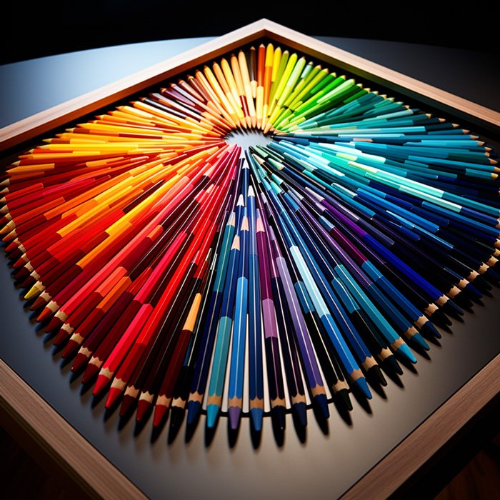 This exquisite display of chromatic artistry serves as a vivid testament to the fundamental role of color in the world of design