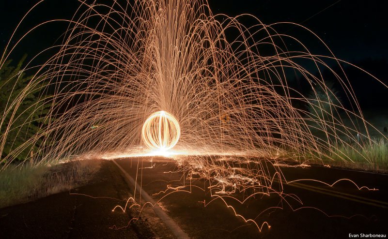 Trick Photography Light Painting 