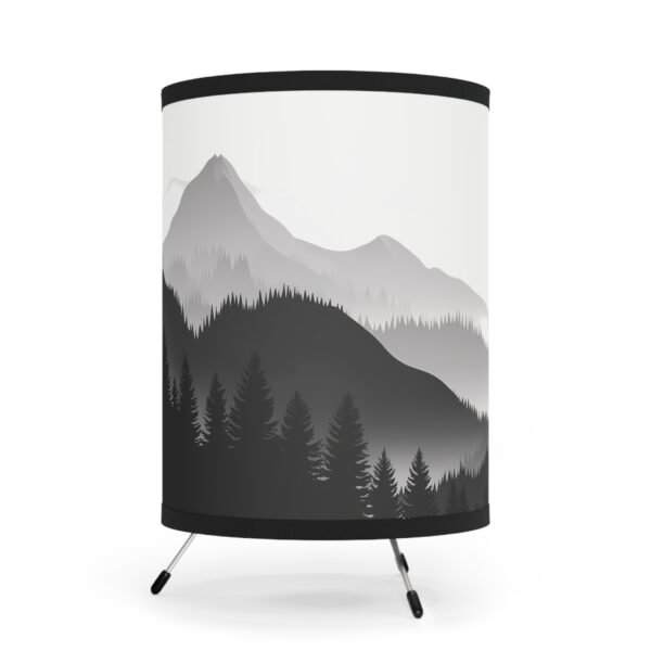 Tripod Lamp Mountain and Woodland Landscape - Image 2